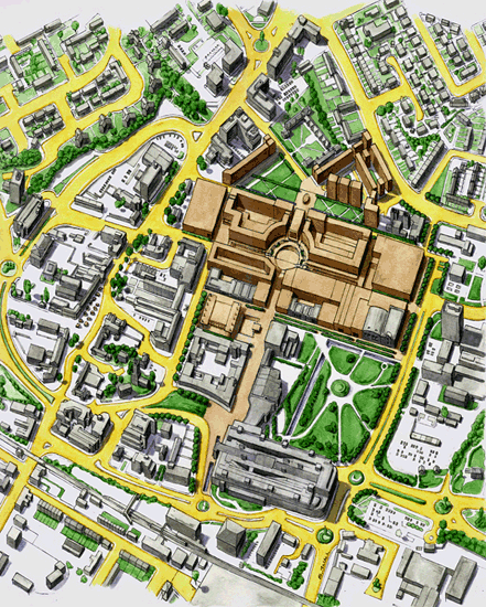 Map of Crawley