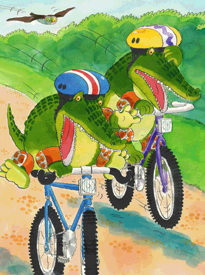 Crocs on Bikes