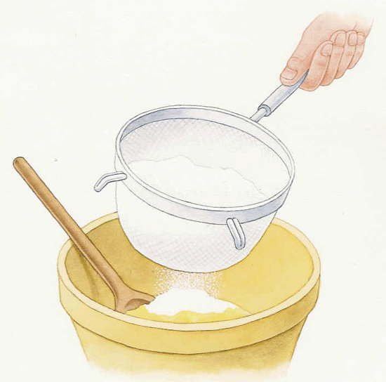 Making a cake