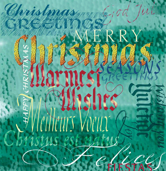 Christmas calligraphy