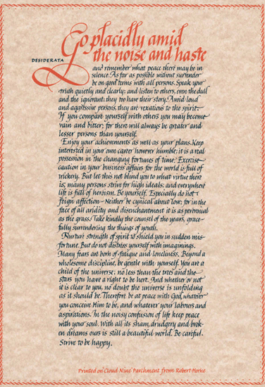 Desiderata