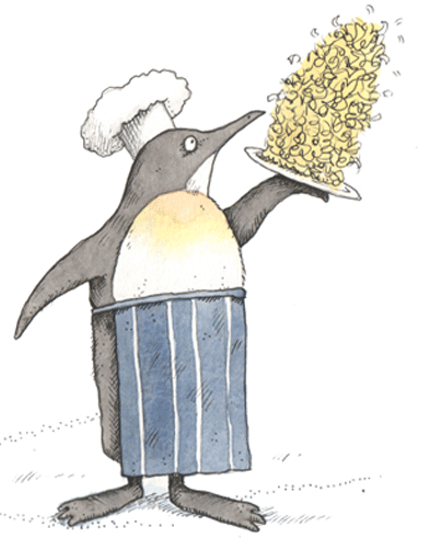 Penguin waiter